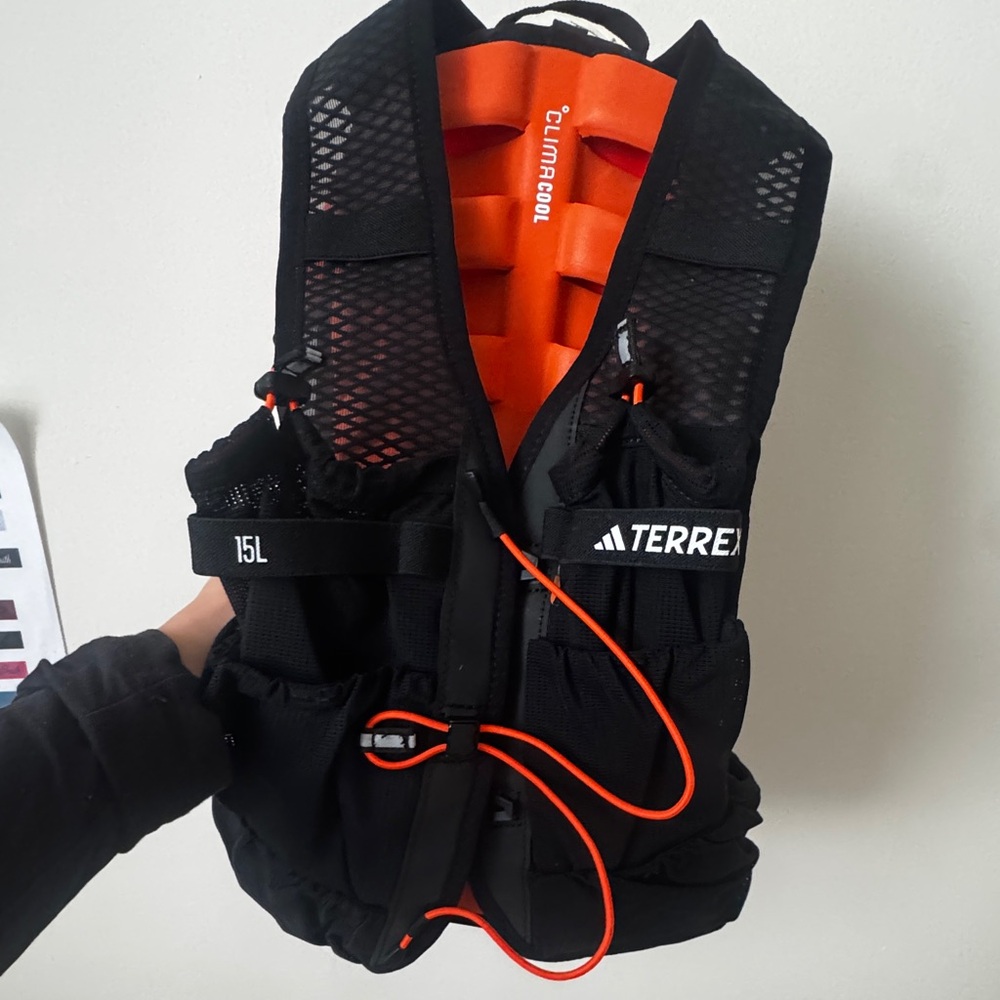 Adidas Terrex Gray and Black Hiking Vest